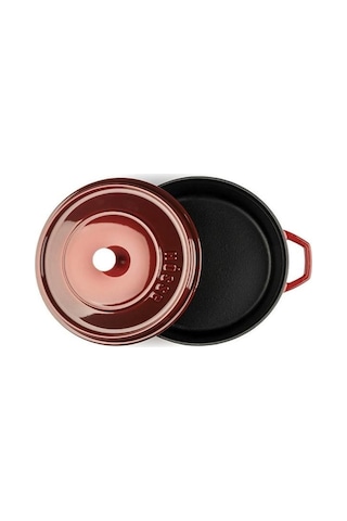 Hosse 20 Cm Döküm Derin Tencere Kırmızı