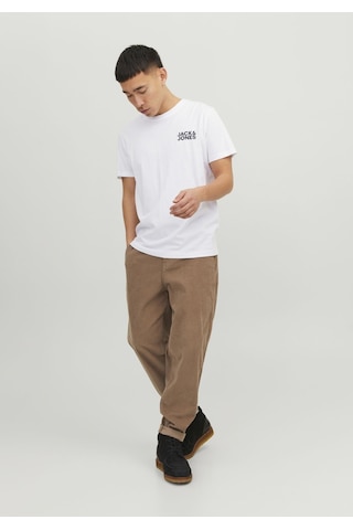 Jack & Jones Beyaz Göğüs Baskılı Kısa Kollu Tişört - Corplogo 12151955 - 7 Beyaz