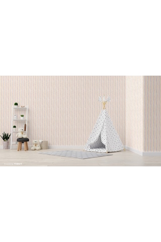 Adawall Adakids 8906-1 Genç Çocuk Çizgili Desenli Duvar Kağıdı