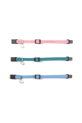 Hnrlıshp Beeztees Yavru Kedi Boyun Tasması, Zilli, Mavi, 15-22cm