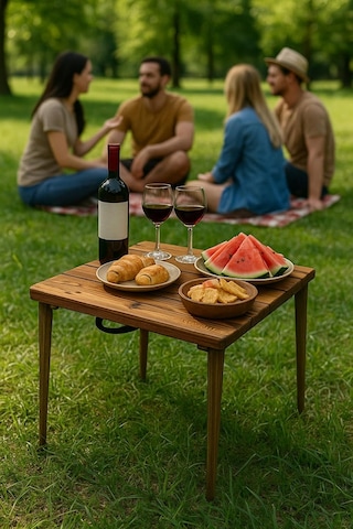 İngwood Ahşap Kamp Ve Piknik Masası Çok Renkli