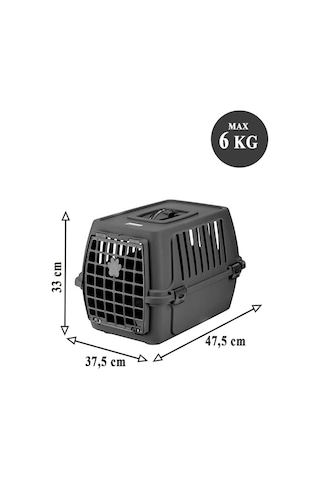 Pribor Kedi Köpek Evcil Hayvan Taşıma Çantası 47,5 X 33,5 X 33 Cm Siyah