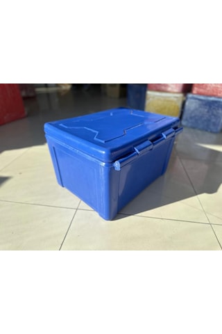 Motosiklet Pizza Servis Çantası Mavi 90 Litre Köşeli Mavi