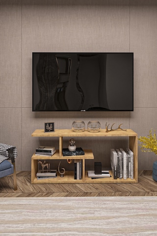 Tv Ünitesi,kitaplık,televizyon Sehpası 130 Cm,atlantik Çam