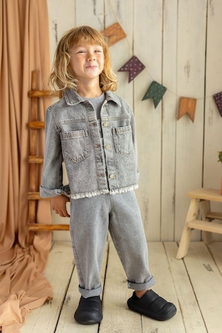 Oliven The Kid Oliventhekid Unisex Kot Ceket Gri Gri