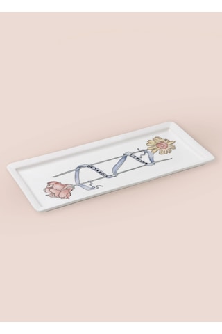 The Mia Luv Dikdörtgen Servis 35x16 Cm Çok Renkli