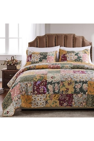 Grönland Home Antik Şık Otantik Patchwork Pamuklu Yorgan Seti Diğer