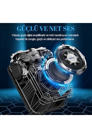 Mecha Tarzı Bluetooth Hoparlör Taşınabilir Subwoofer Mini
