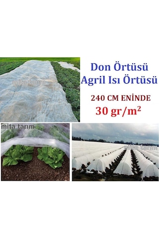 Don Kırağı Örtüsü - 240 CM x20 M - Agril - Bitki Koruma Örtüsü
