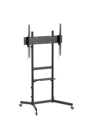 Tayfun 65'' Uyumlu Yürüyen Tekerlekli Ayaklı Led Tv Monitör Standı