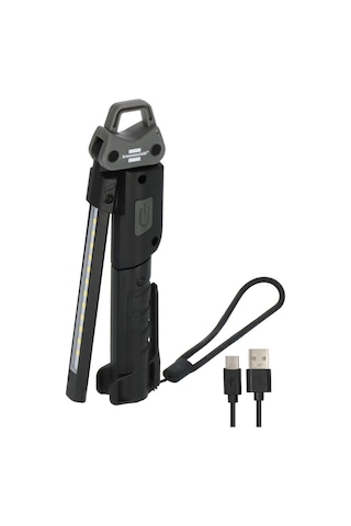 Brennenstuhl Şarjlı 6 Saat Aydınlatma Süreli 400+320 Lümen Kademeli Ayarlanabilir Usb-c Şarj Girişli El Feneri Siyah