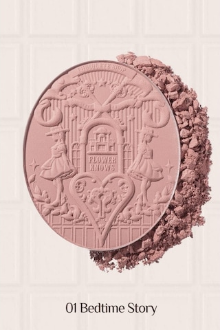 Flower Knows Chocolate Wonder-shop Embossed Blush Lüks Pudra Allık 01 Bedtime Story