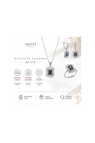 Servi 925 Ayar Gümüş Radiant Baget Set-33 74717337