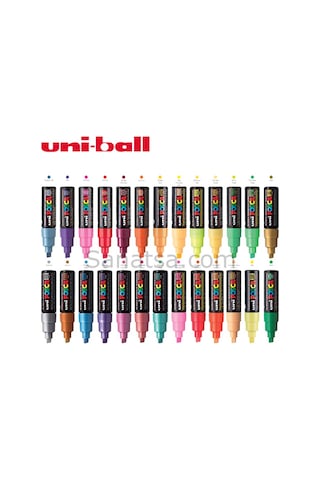 Uni-ball Posca Pc-8k Boyama Kalemi Kesik Uç 8'li Set Floresan Ren