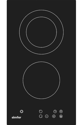 Simfer 3370 Domino Ankastre Vitroseramik Ocak 2E