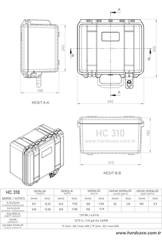 Hardcase Çanta Hc-310 Siyah
