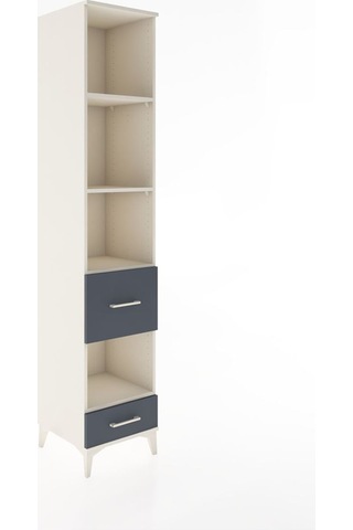 Hyperion Dolap 4 Raflı 2 Çekmeceli 44x44x221 Aytaşı-antrasit Aytaşı