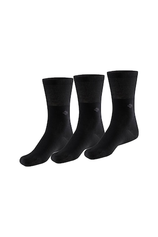 Bonny Silver Koku Yapmayan Soket Gümüş Çorap 3'lü Paket Siyah