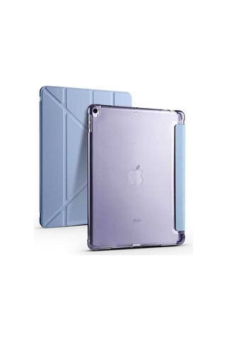Apple Uyumlu iPad Pro 10.5 7.nesil Kılıf Zore Tri Folding Kalem Bölmeli Standlı Kılıf Kapaklı Kılıf