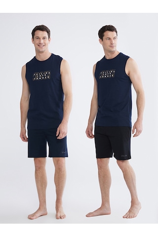 Lc Waikiki Lc Waıkıkı Lacivert Slim Fit Erkek Şort 2'li