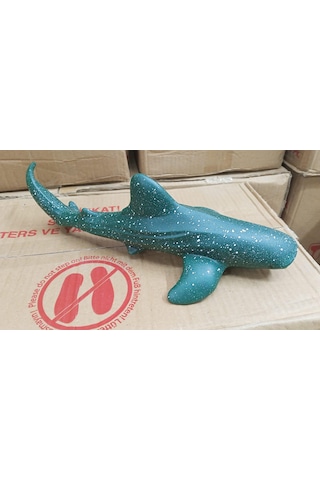 Plastik Oyuncak Büyük Boy Hayvan Balina Köpekbalığı Whale Shark 23 Cm