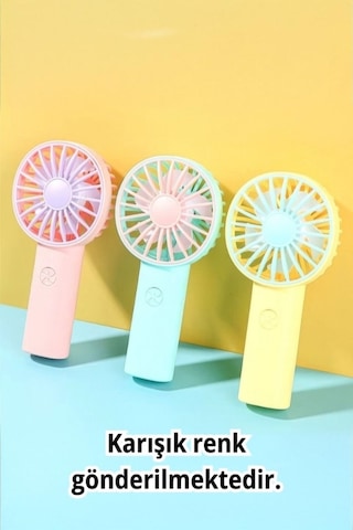 Mini Fan Usb Vantilatör El Fanı Taşınabilir Vantilatör Şarjlı 1202