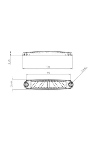 Ahmet Otomotiv Marka Yazılı Parmak Led Ford Sarı 12v-24v
