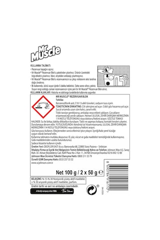 Mr. Muscle Rezervuar Blok Tuvalet Temizleyici 2'li 96 G