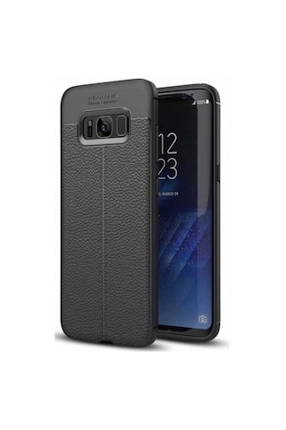 Samsung Galaxy Uyumlu S8 Deri Görünümlü Lux Niss Silikon Kilif 457122648