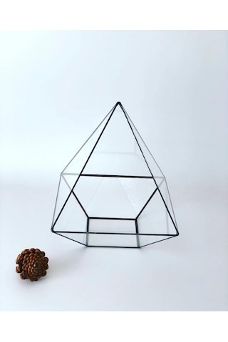 Dekoratif Cam Fanus - Geometrik Cam Fanus - Teraryum Cam Fanus (489241364)