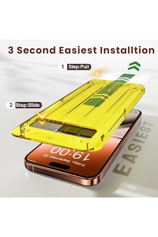 Apple Uyumlu iPhone 17 Air Ekran Koruyucu Hayalet Cam Kolay Takılabilen 5d Magic Gizli İyonlaştırılmış Güçlendiri