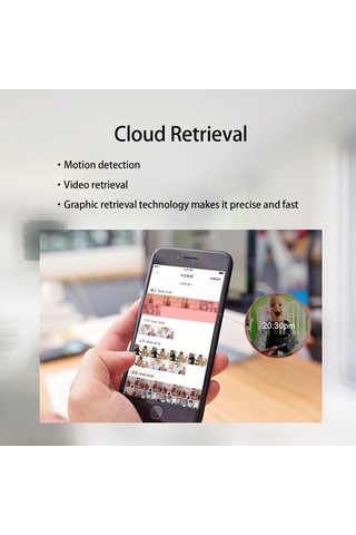 Fortunelane Ip Kamera Bebek İzleyici 1080p, İki Yönlü Ses, Hareket Algılama, Entegre Gece Görüşü, Uygulama Desteği, 3 Anten, Avru