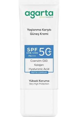 Agarta Yaşlanma Karşıtı Collagen Destekli Yüz Güneş Kremi 50 Ml 11904698