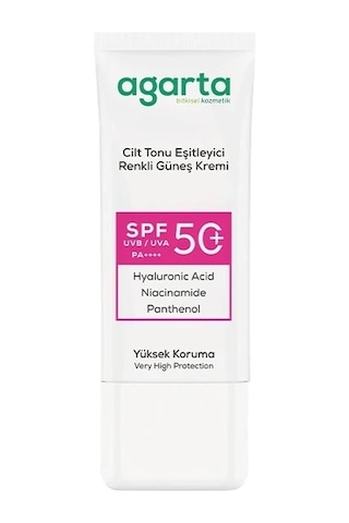 Agarta Cilt Tonu Eşitleyici Renkli Kapatıcı Etkili Güneş Krem50ml 91466120