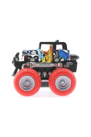 Die Cast Off Road Dev Kırmızı Teker Araba
