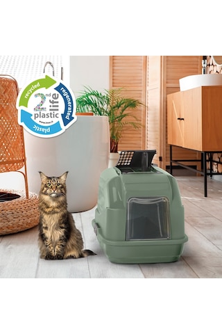Imac Easy Cat 2nd Lıfe Kapalı Kedi Tuvaleti Gldısptm - 90 Yeşil 50x40x40cm