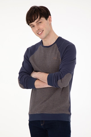 U.S. Polo Assn. Erkek Regular Fit Bisiklet Yaka İndigo Sweatshirt 50290763-VR028