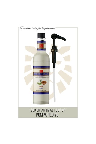 Simoenlli Kahve Şurubu Şeker Aromalı 700 ML + Pompa Simonelli
