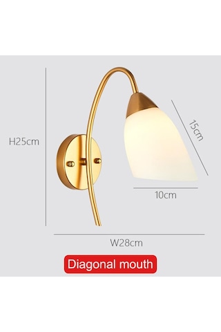 110v 220v Modern Led Duvar Lambası İskandinav Cam Küre Duvar Işıkları Koridor Yatak Od Başucu Oturma Odası Merdiven Aplik 56853965 Altın