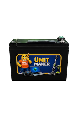 12.8v 12ah Lifepo4 Extra Özellikli Taşınabilir Güç İstasyonu + Şarj Aleti İçindedir