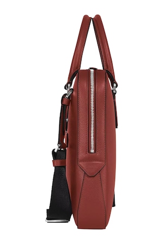 Montblanc Sartorial Deri İnce Evrak Çantası 222923 Kırmızı