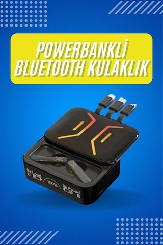 Zenvia Bluetooth Kulaklık Dahili Powerbank Kablolu Düşük Gecikmeli Bluetooth 5.2 Znv2026