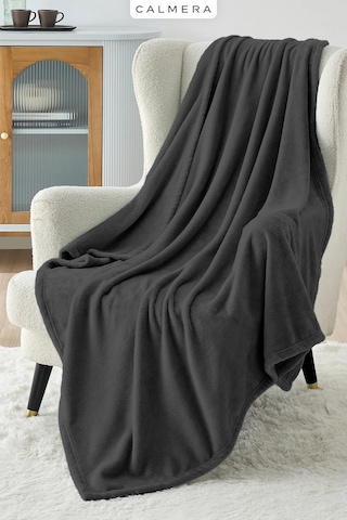 Calmera Wellsoft Tv Battaniyesi Ultra Yumuşak & Hafif Peluş - Polar 130 170 Cm - Antrasit