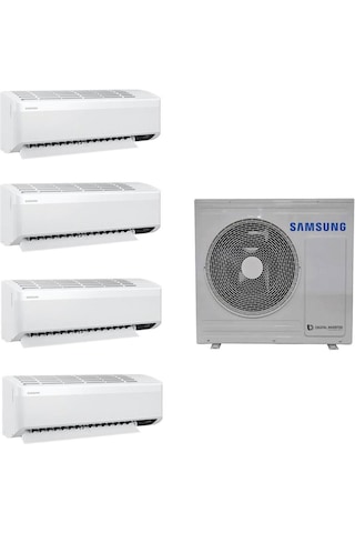 Samsung WindFree Multi AJ080TXJ4KH/EA 8 kW 1 Dış + 4 İç Ünite (9+9+12+18) Duvar Tipi Klima