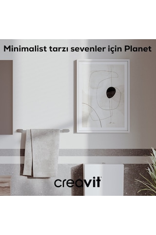 Creavit PL18804 Planet Uzun  Havluluk Krom