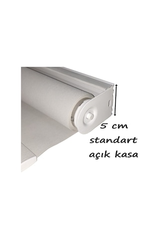 Stor Perde Montaj Ayağı Açık Kasa 5 Cm, Çelik Yaylı Portray, 10 Adet Eloksal