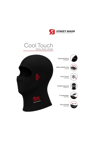 Street Biker Cool Touch Balaklava Siyah