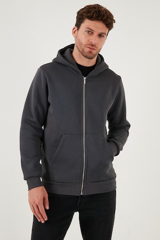 Buratti Regular Fit Kapüşonlu Kışlık 2'Li Paket Erkek Sweat 5905340S2 Antrasit-Antrasit