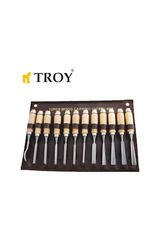 Troy 25004 Ahşap Oyma Seti. 12 Parça