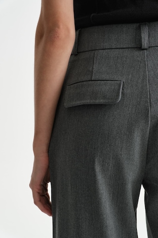 Açelyaokcu Premium Vento Orta Bel Kısa Paça Lycra Pantolon Gri